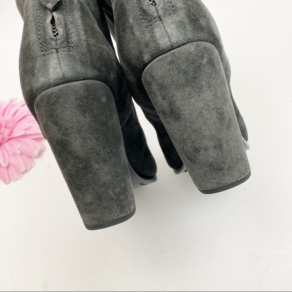 Rag & Bone Newbury Suede Leather Ankle Boots: Dark Grey - Picture 11 of 16